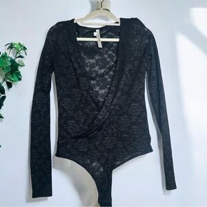Free People Romantic Goth Lace Bodysuit